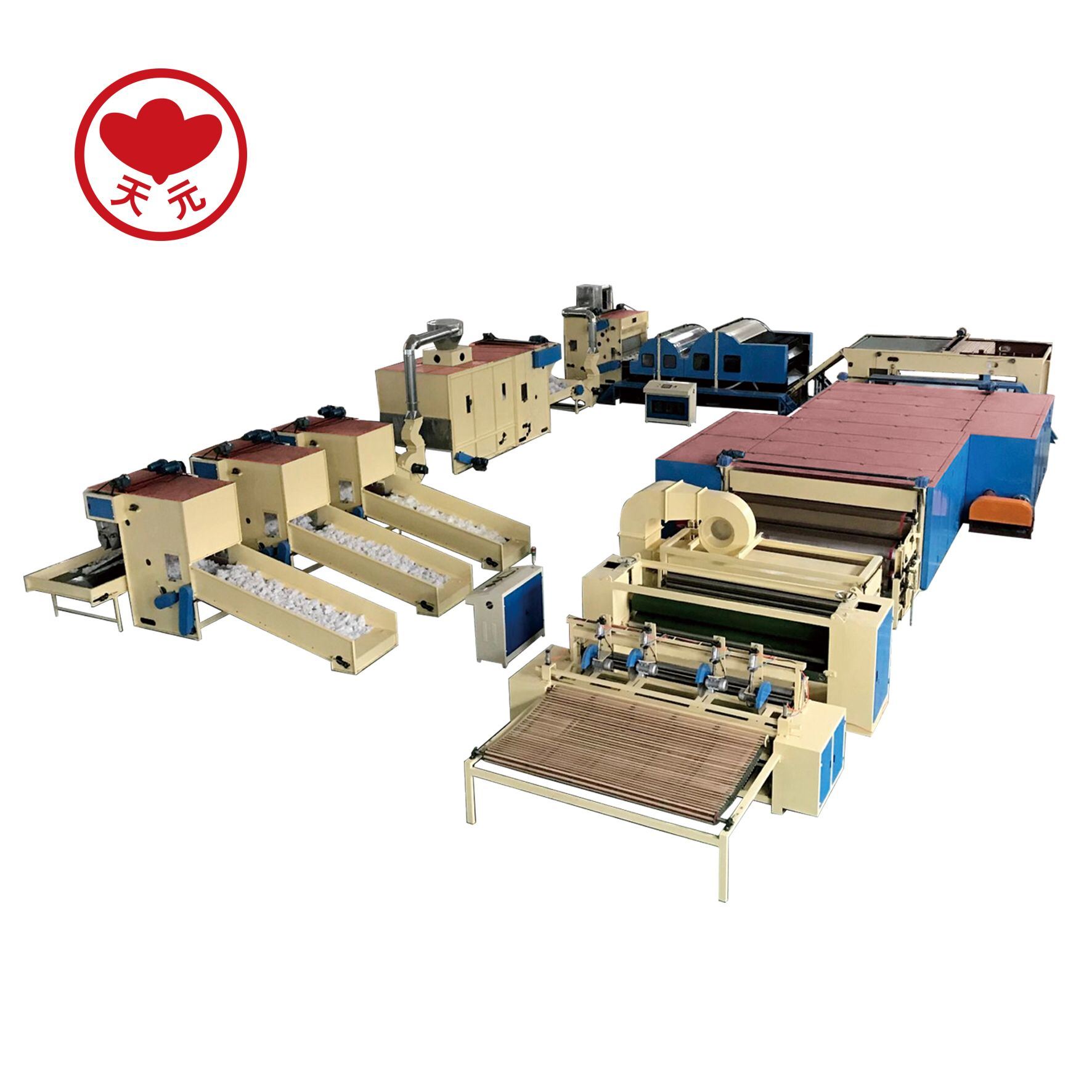 YWJM-1 Stiff Waddings And Glue-Free Waddings Production Line